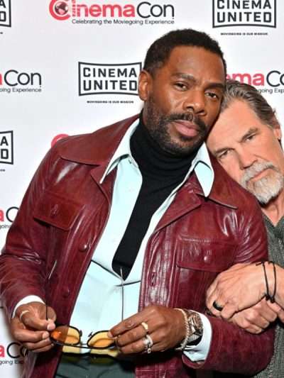 Colman Domingo The Running Man Maroon Leather Jacket
