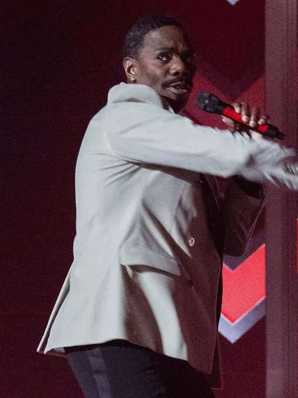 The Running Man Colman Domingo White Blazer Coat