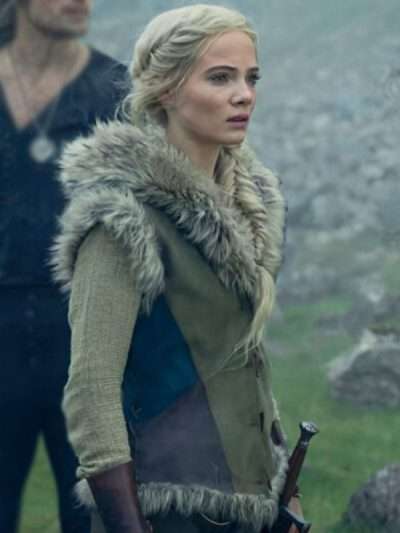 The Witcher S03 Freya Allan Fur Vest