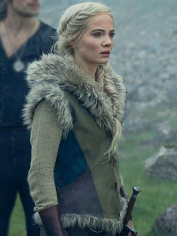 The Witcher S03 Freya Allan Fur Vest