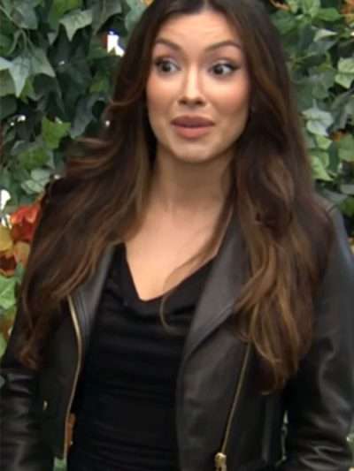 The Young and the Restless Audra Charles Black Leather Jacket