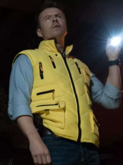 NCIS Sydney 2025 Jim 'JD' Dempsey Yellow Quilted Vest