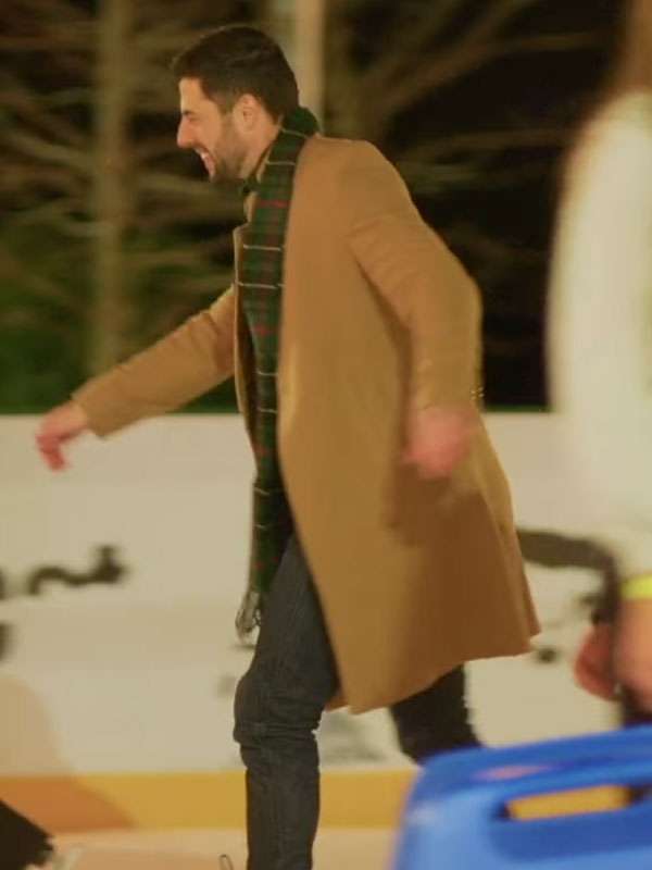 Tom Gipson Christmas in Mistletoe 2025 Wool Trench Coat