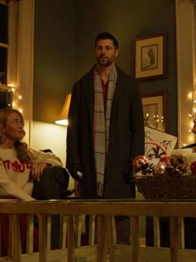 Tom Gipson Christmas in Mistletoe Trench Coat