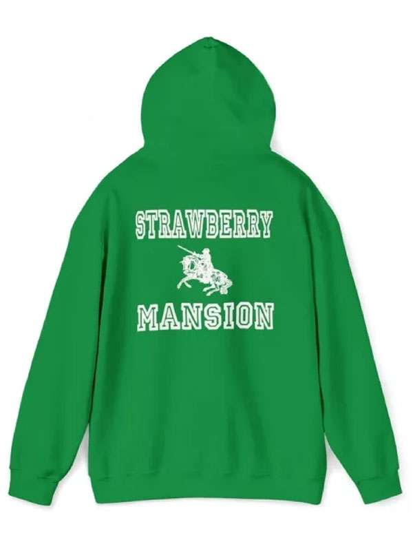Strawberry Mansion Green Hoodie