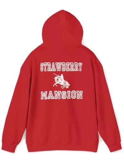 Red Strawberry Mansion Hoodie