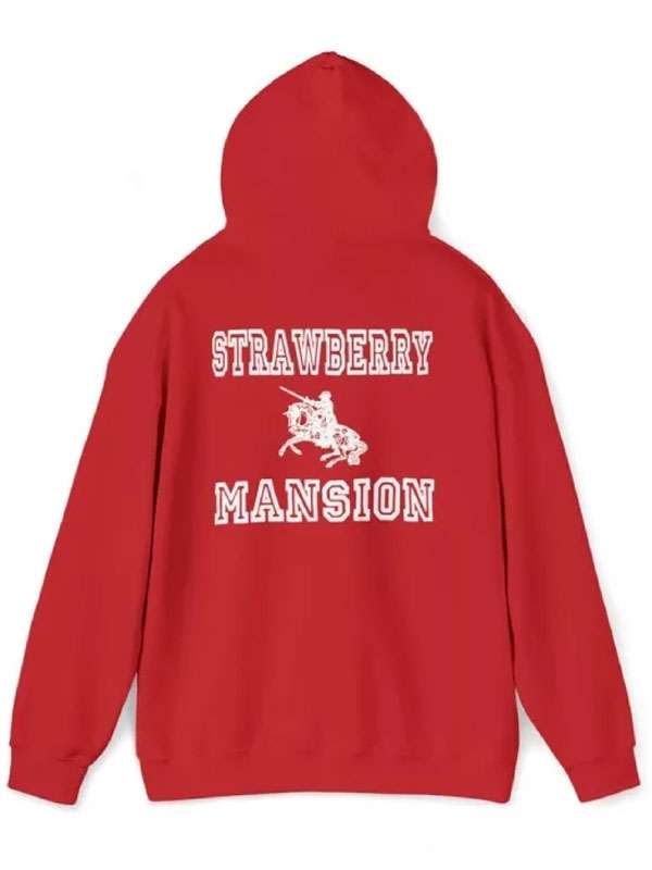 Red Strawberry Mansion Hoodie