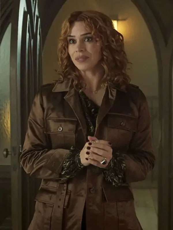 Isadora Capri Wednesday S02 Brown Satin Jacket