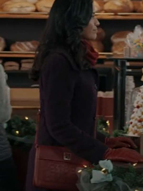 Movie A Gingerbread Christmas Hazel Stanley Purple Coat