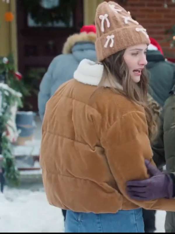 Emily Hall A Merry Little Ex-Mas Brown Corduroy Jacket