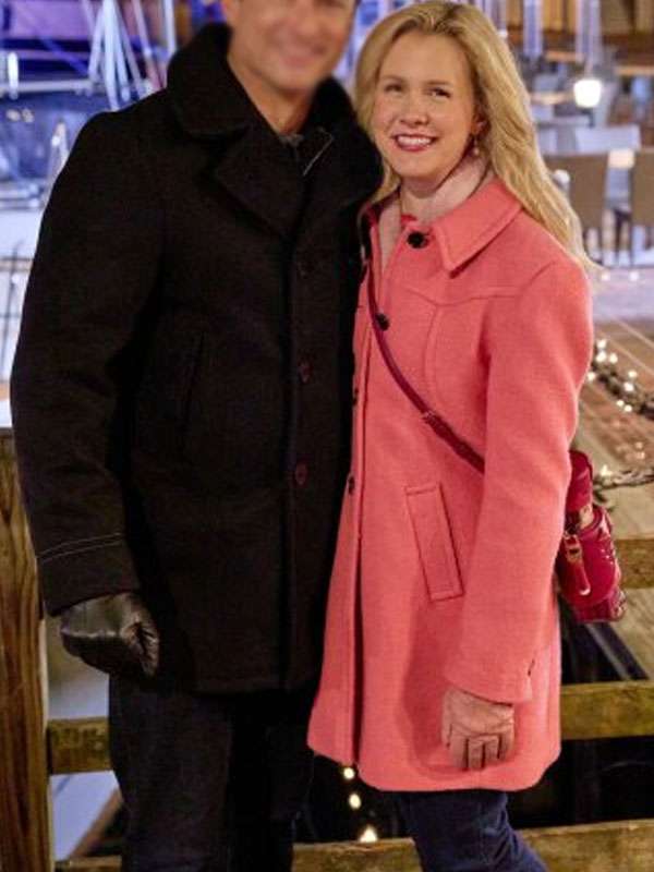 A Newport Christmas 2025 Ginna Claire Mason Pink Wool Coat