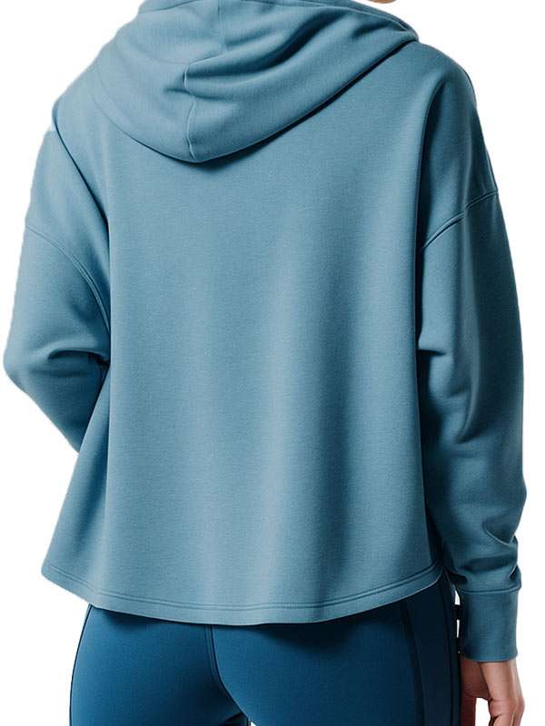 Adulthood 2025 Kaya Scodelario Blue Hoodie