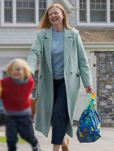 Sarah Snook All Her Fault Wool Coat