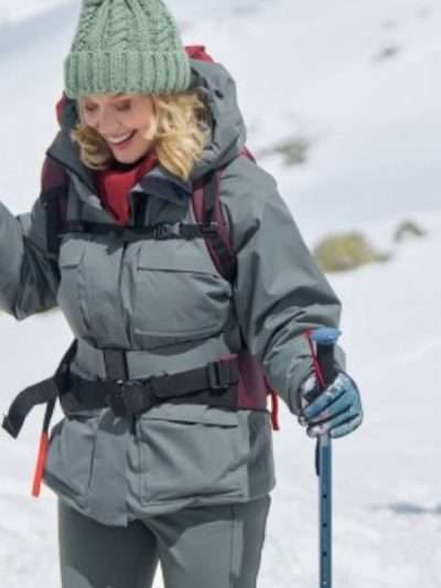 An Alpine Holiday 2025 Laci J Mailey Grey Hooded Jacket