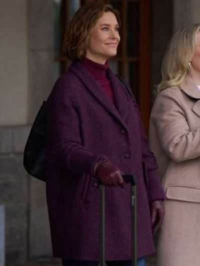 Ashley Williams An Alpine Holiday Purple Coat