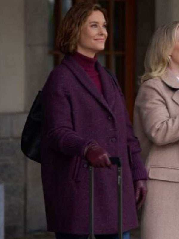 Ashley Williams An Alpine Holiday Purple Coat