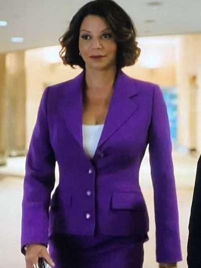 Mae Silver Boston Blue Purple Blazer