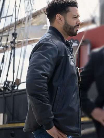 Ryan Broussard Boston Blue Black Leather Jacket