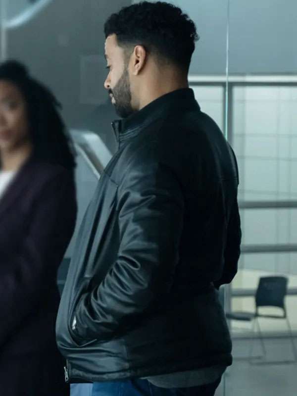 Boston Blue 2025 Ryan Broussard Black Leather Jacket