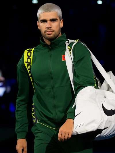 Carlos Alcaraz Green Bomber Jacket