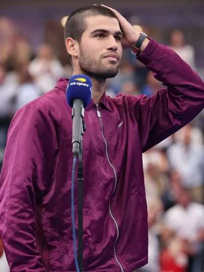 2025 US Open Carlos Alcaraz Purple Jacket