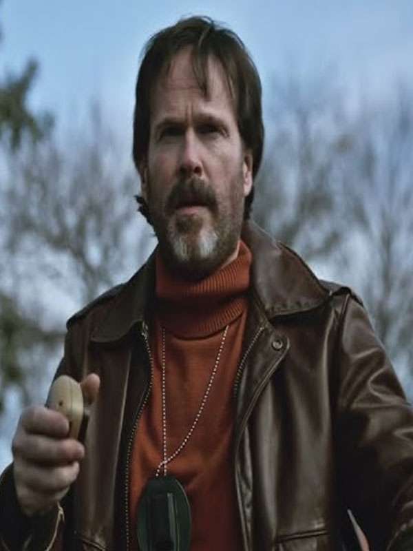 Cary Elwes Dead Man’s Wire Brown Bomber Leather Jacket