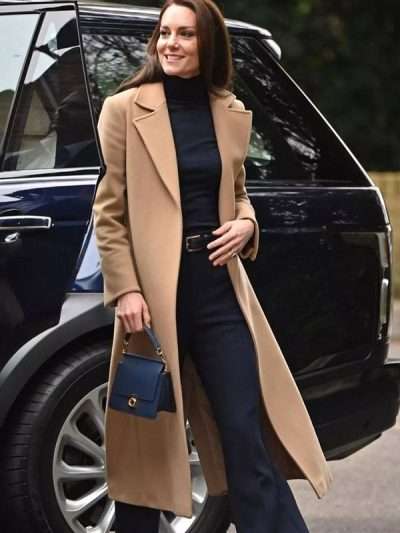 Catherine Kate Middleton Brown Wool Coat