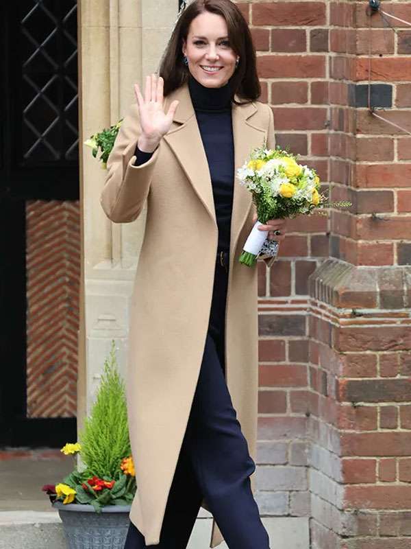 Catherine, Princess of Wales Kate Middleton Brown Long Coat