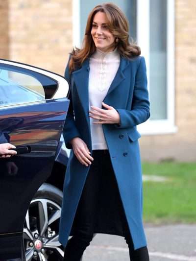 Kate Middleton LEYF Blue Wool Coat