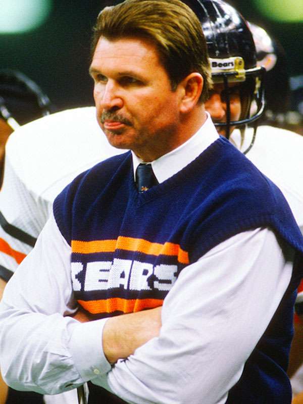 Chicago Bears Mike Ditka Blue Sweater