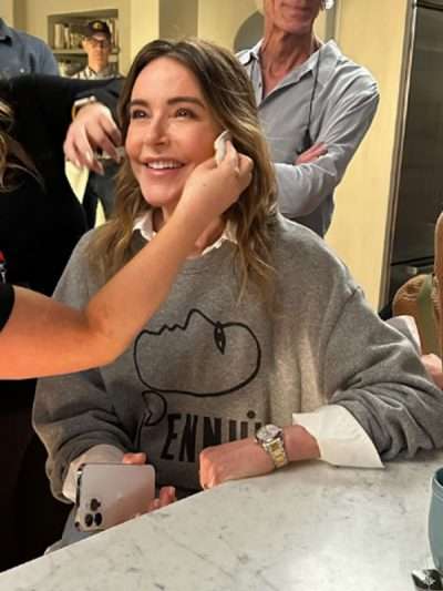 Christa Miller Shrinking Grey Sweatshirt