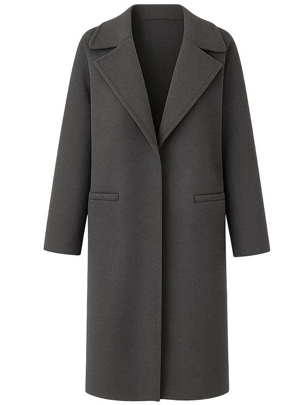 Ella Neezer Christmas Above The Clouds Grey Long Coat
