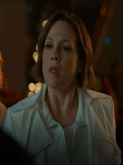 Christmas Above the Clouds 2025 Erin Krakow White Trench Coat