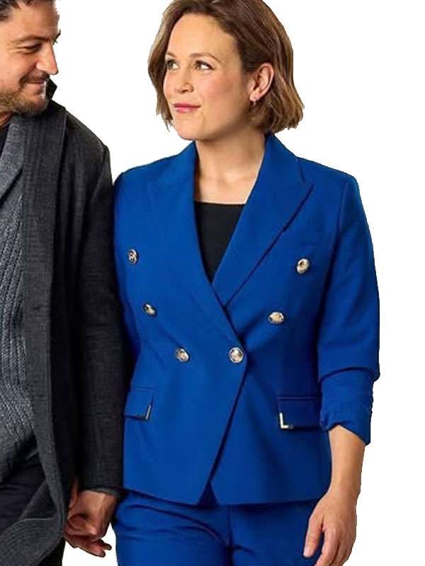 Christmas Above the Clouds 2025 Erin Krakow Blue Blazer
