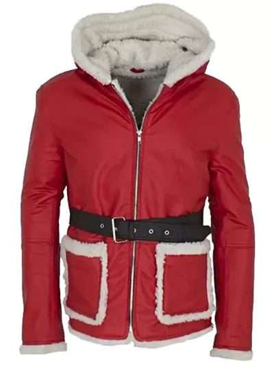 Christmas Red Santa Leather Jacket