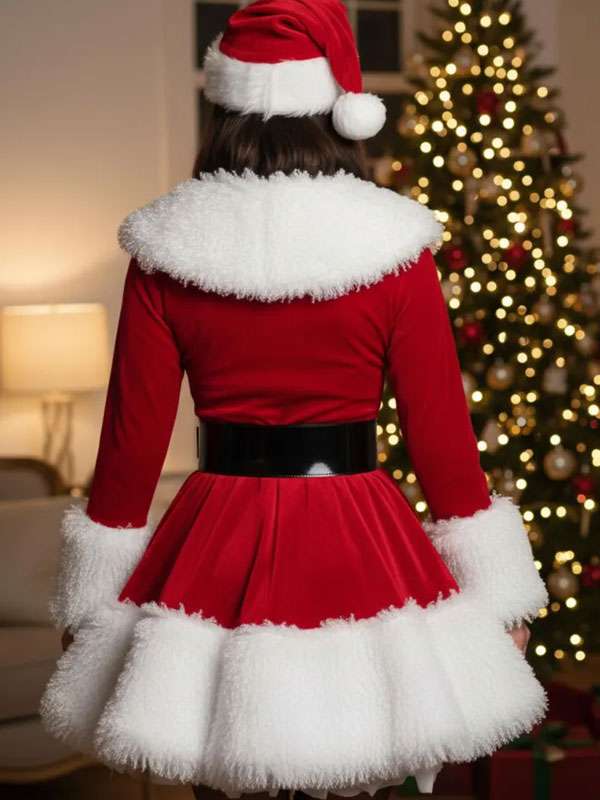 Charming Miss Santa Christmas Costume Coat