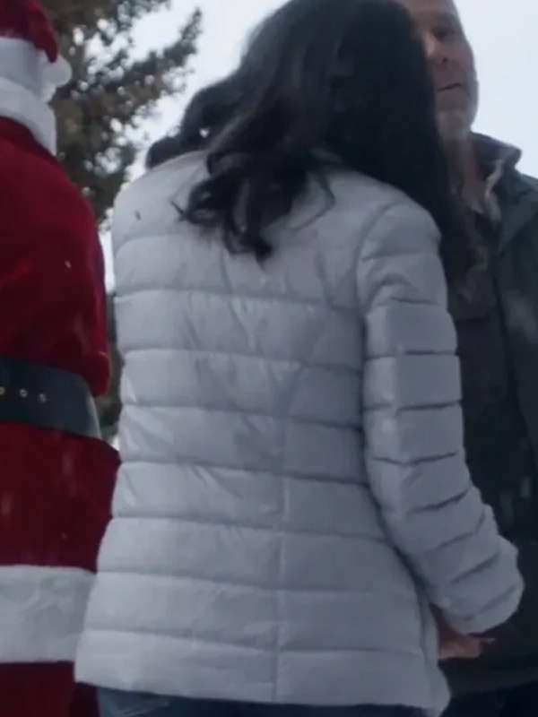 Janel Parrish Christmas on Duty Puffer Jacket