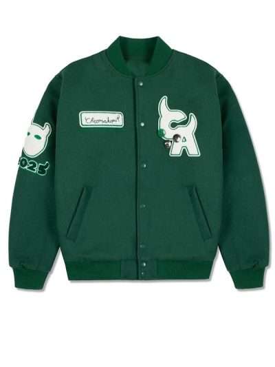 The World Tour 2025 Chromakopia Green Varsity Jacket