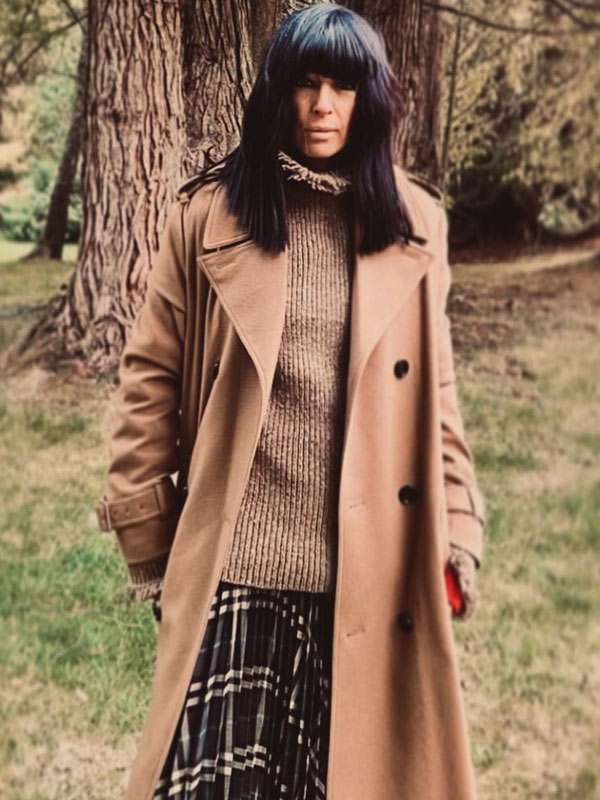The Celebrity Traitors 2025 Claudia Winkleman Beige Trench Coat