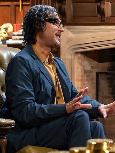 The Celebrity Traitors S01 David Olusoga Blue Blazer