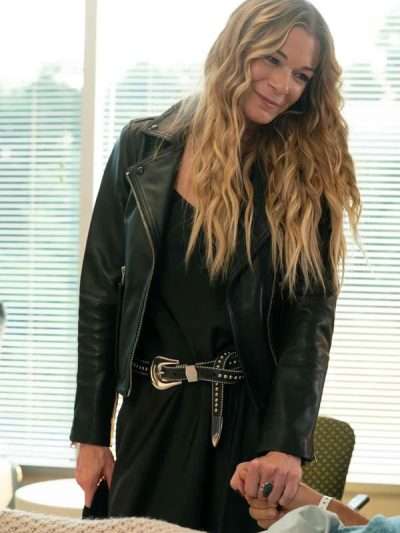 9-1-1 Nashville Dixie Bennings Black Leather Jacket
