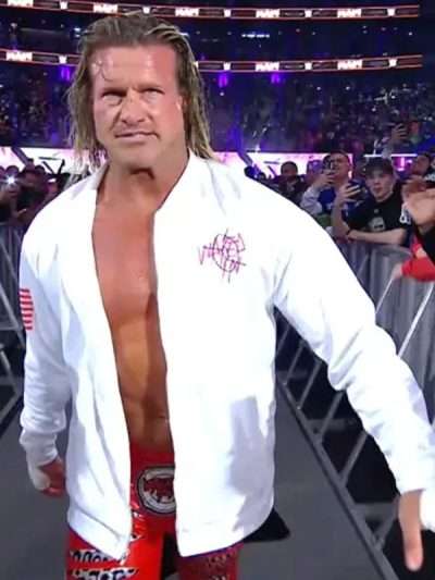 Dolph Ziggler Wanted Man White Bomber Jacket