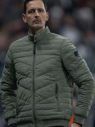 Dino Toppmoller UEFA Europa League Green Puffer Jacket