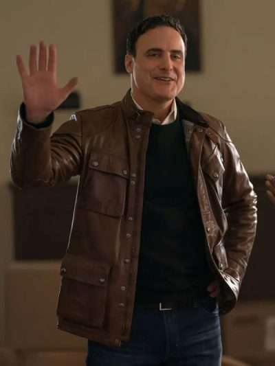 Dominic Fumusa Elsbeth S03 Brown Leather Jacket