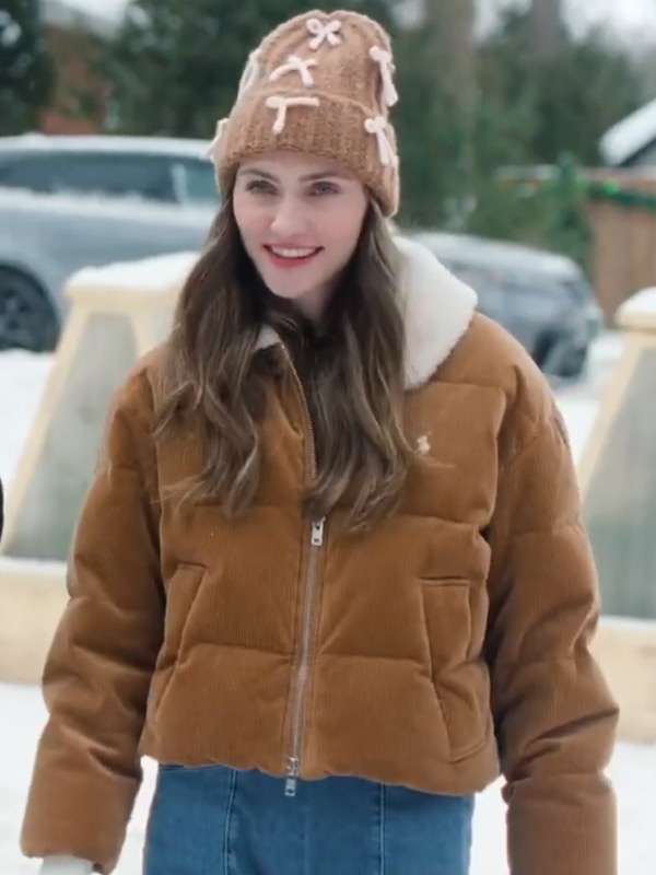 A Merry Little Ex-Mas Emily Hall Brown Corduroy Jacket