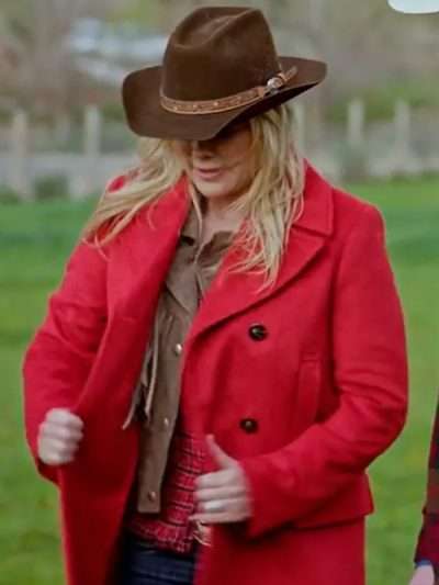 Alison Sweeney Finding Mr. Christmas S02 Red Coat