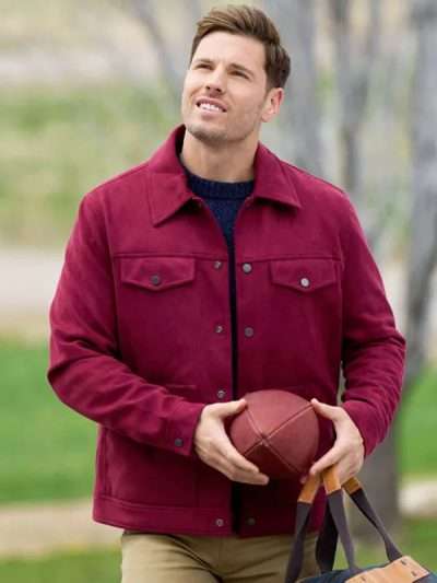 Finding Mr. Christmas 2025 Craig Geoghan Suede Leather Jacket