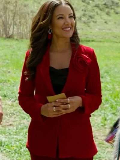 Heather Hemmens Finding Mr. Christmas Red Blazer