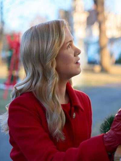 Ginna Claire Mason A Newport Christmas 2025 Red Trench Coat