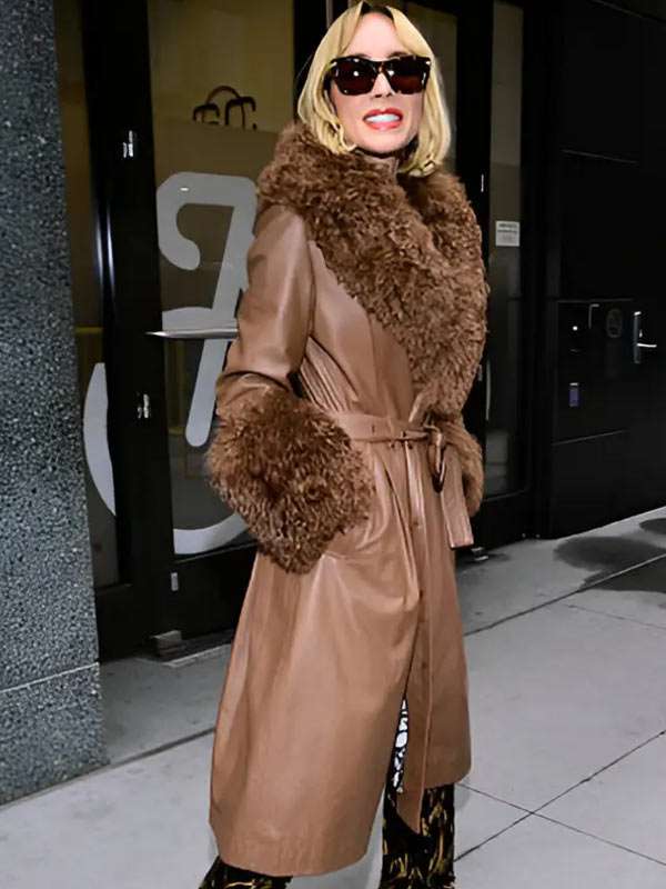 Goldie Boutilier ABC Studios Brown Fur Coat